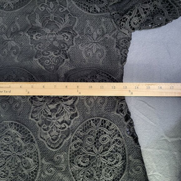 gb Girls Embroidered Lace Mini Dress Black Whimsigoth Grunge Halloween SZ 12 - Picture 8 of 11